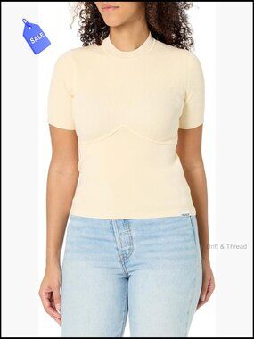 Mock Neck Short Sleeve Top, Pull On Closure, Medical Scrub Style